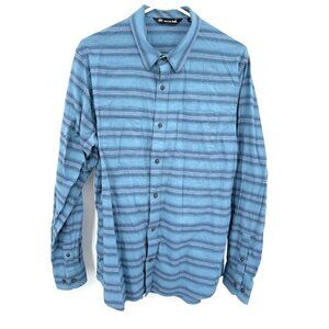 Travis Mathew Men’s‎ Striped Short Long Button Up Shirt Sz L